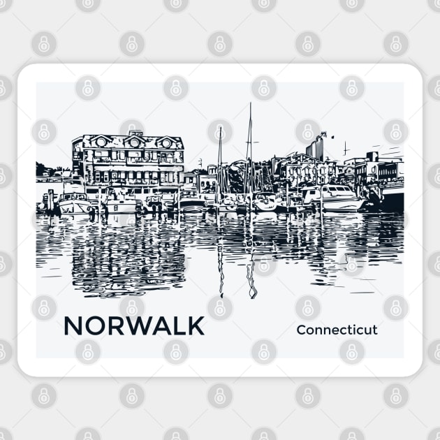 Norwalk Connecticut Sticker by Lakeric